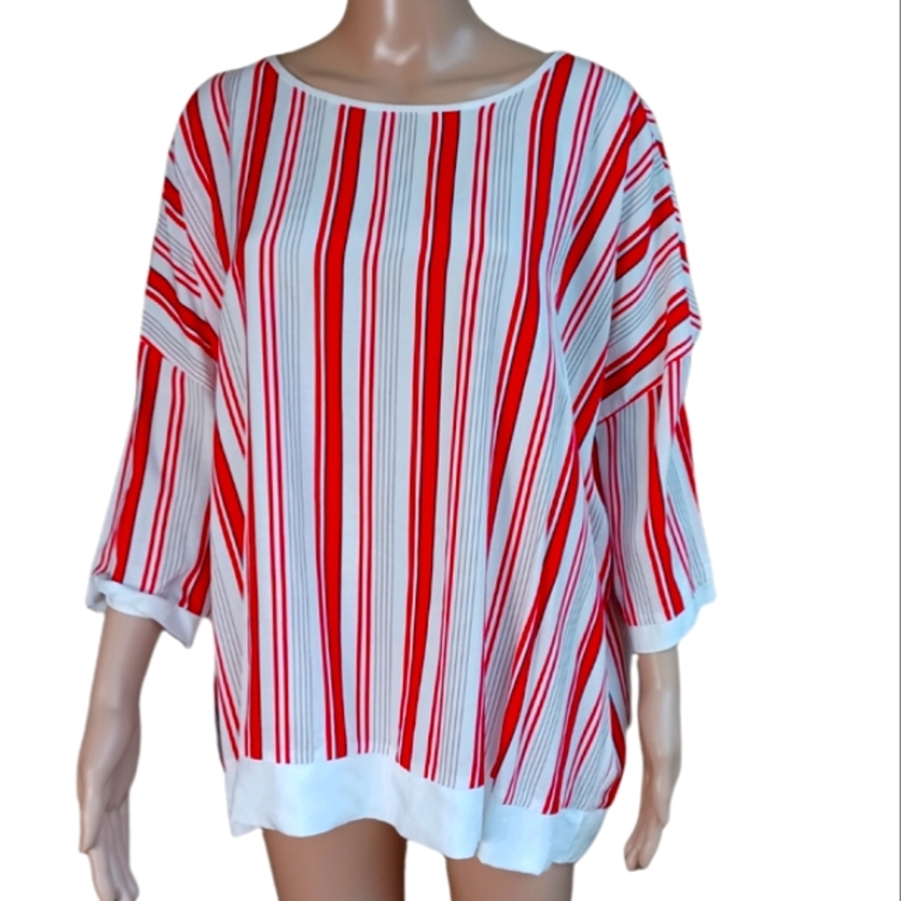 Karen By Simonsen Candy Striped Viscose Topside Small